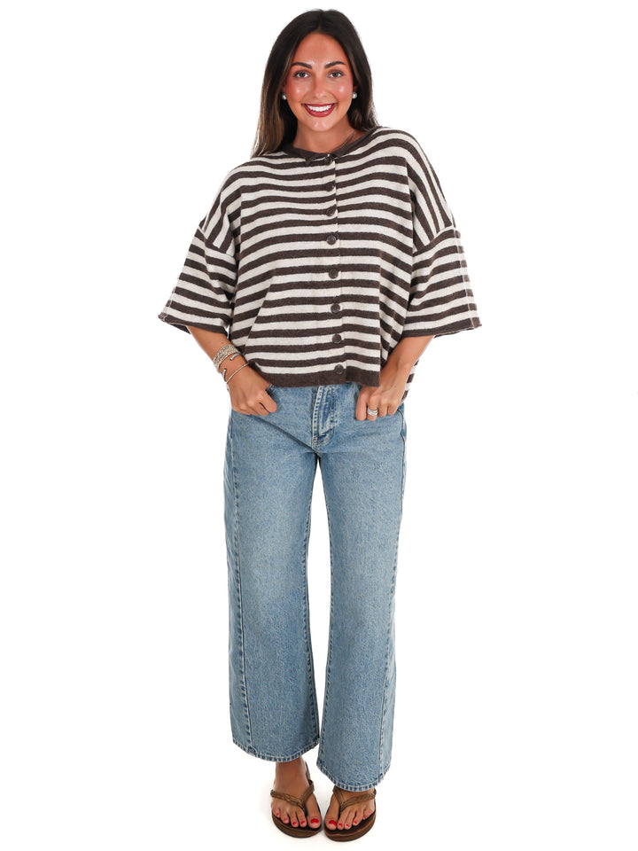 Soft Season Stripe Cardigan
