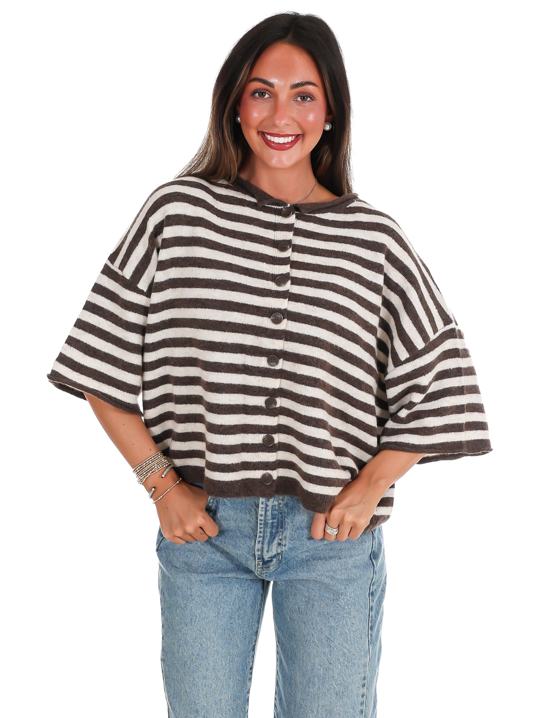 Soft Season Stripe Cardigan