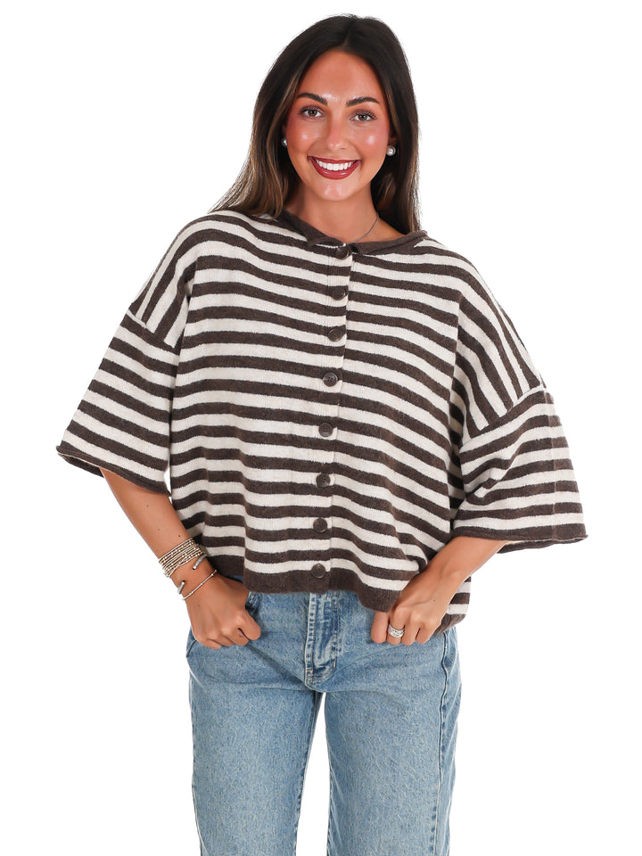 Soft Season Stripe Cardigan