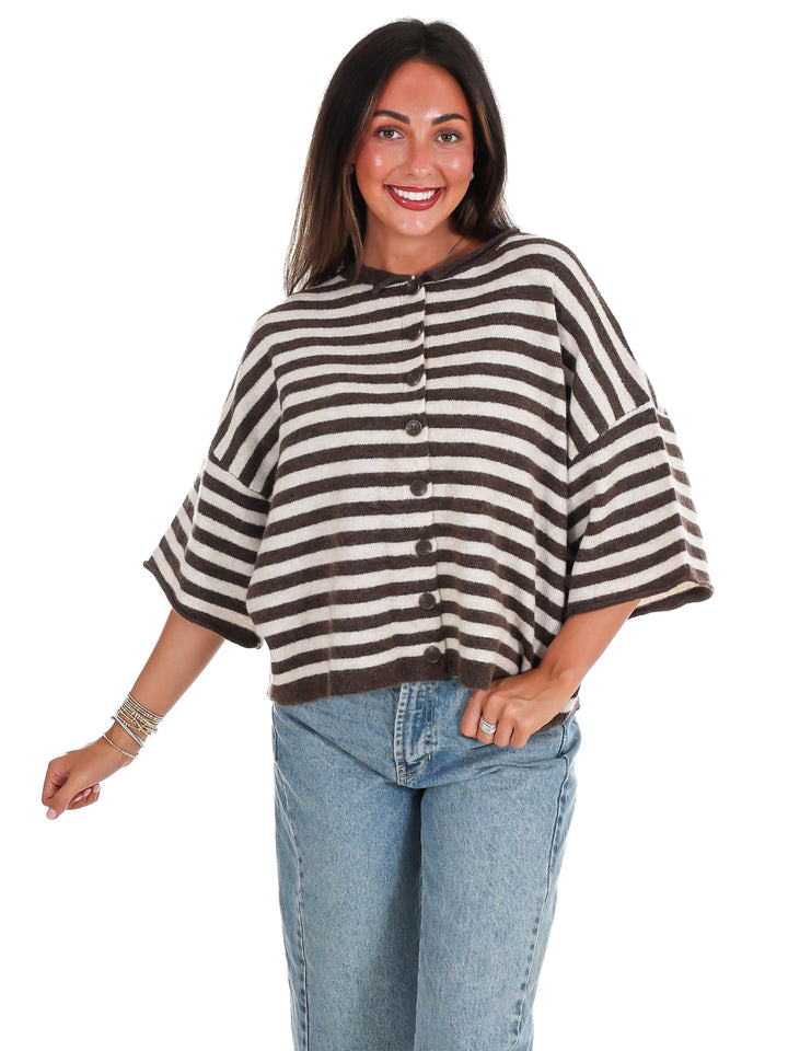 Soft Season Stripe Cardigan
