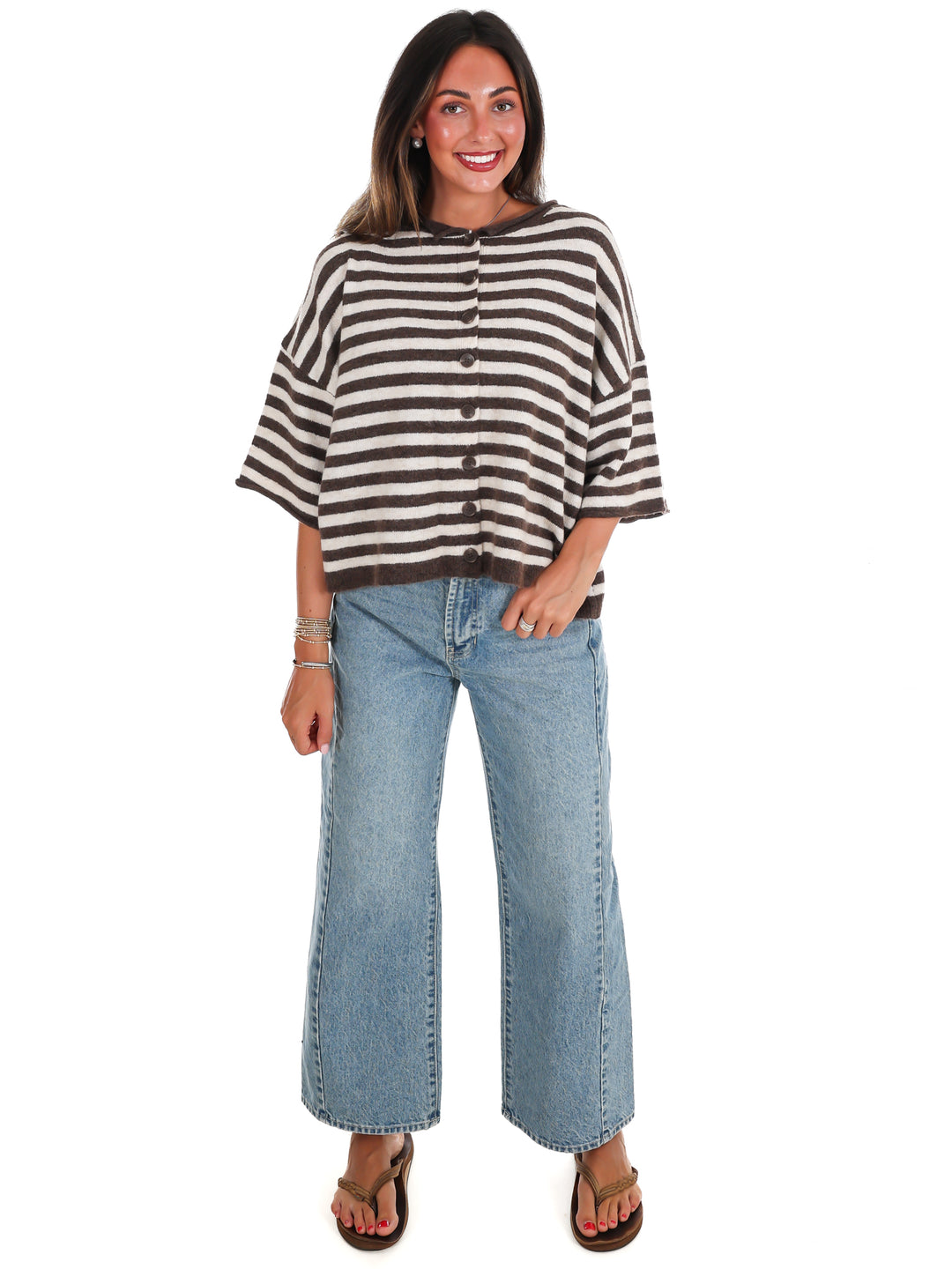 Soft Season Stripe Cardigan