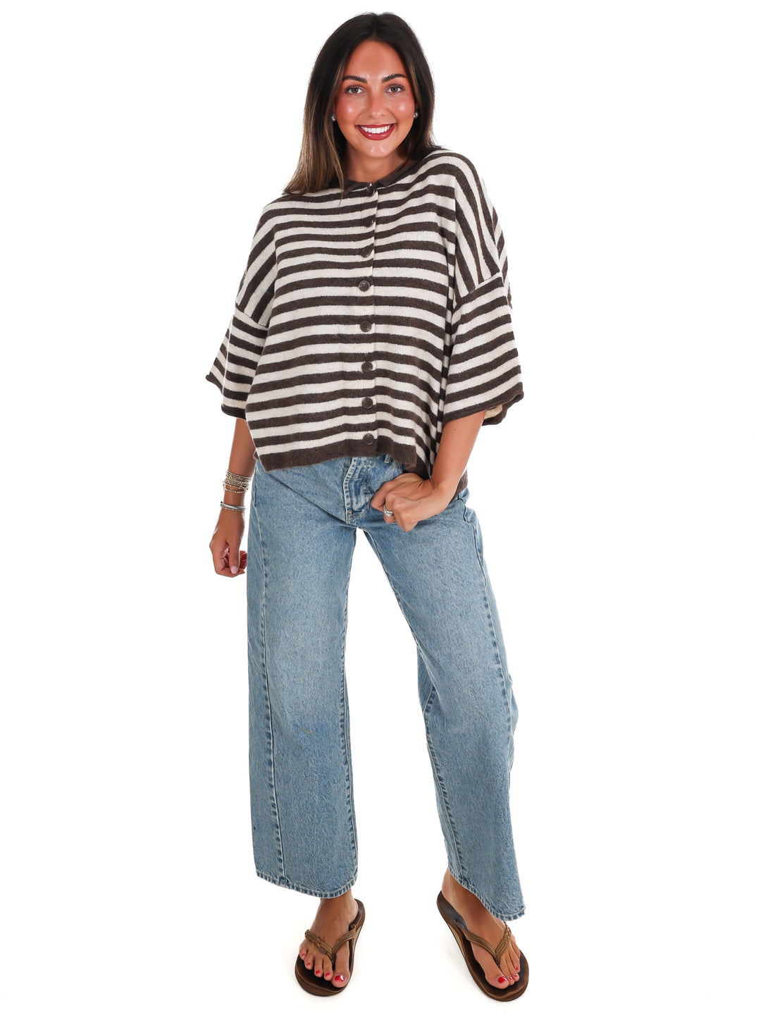 Soft Season Stripe Cardigan