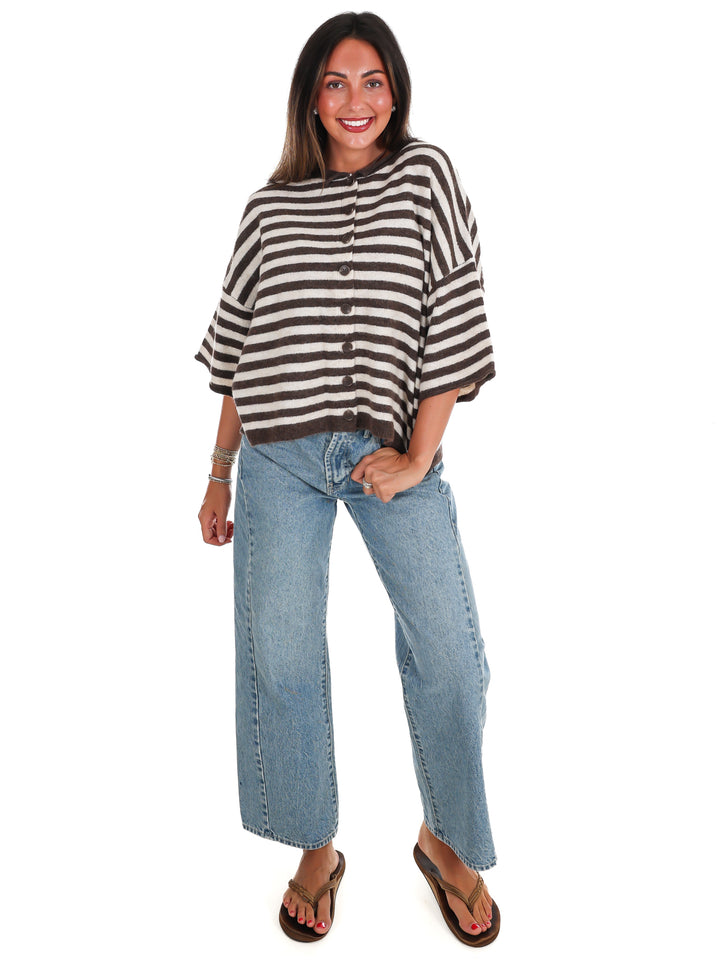 Soft Season Stripe Cardigan