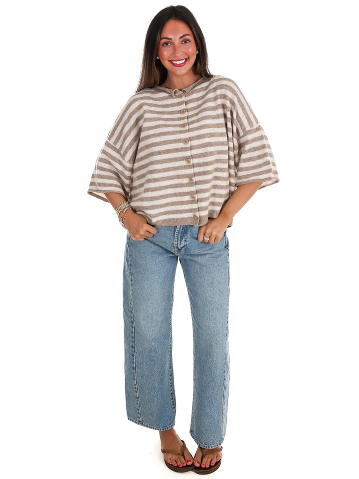 Soft Season Stripe Cardigan