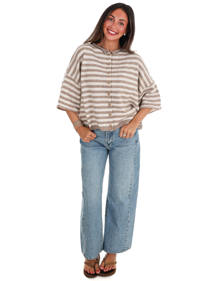 Soft Season Stripe Cardigan