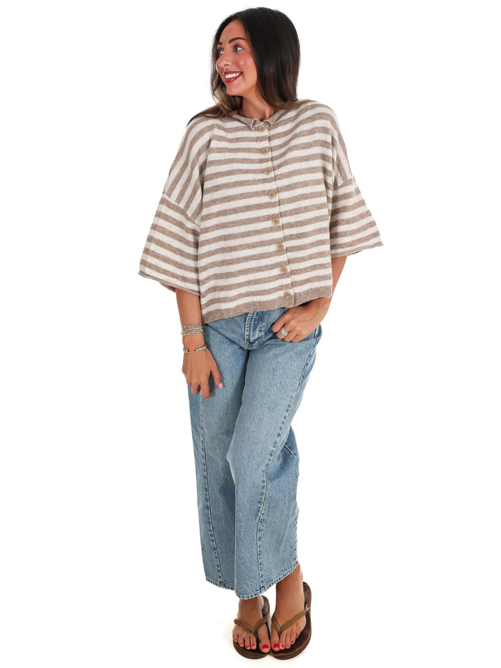 Soft Season Stripe Cardigan