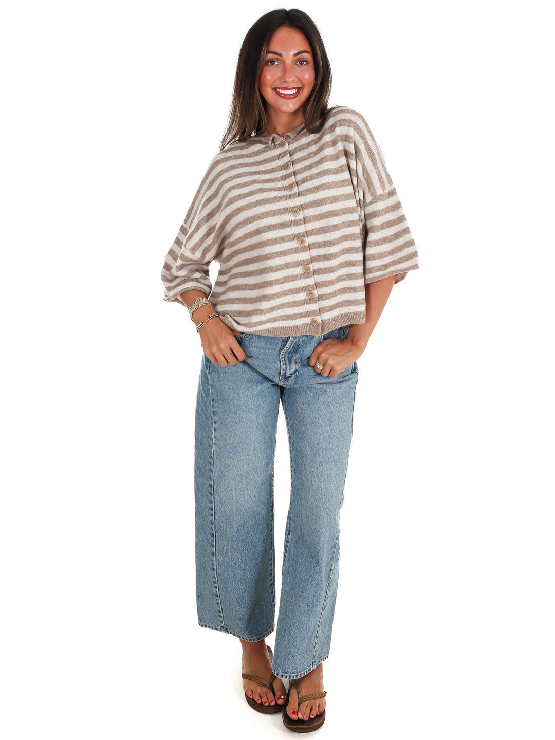 Soft Season Stripe Cardigan