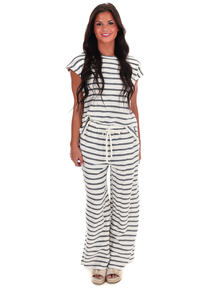 Relaxed Retreat Stripe Two Piece Set