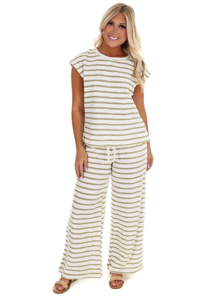 Relaxed Retreat Stripe Two Piece Set
