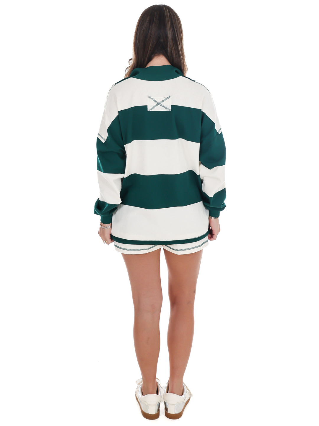 Contrast Stripe Two Piece Set