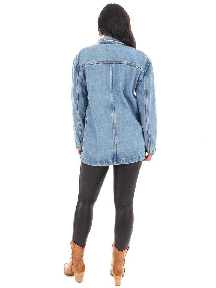 Oversized Denim Blazer