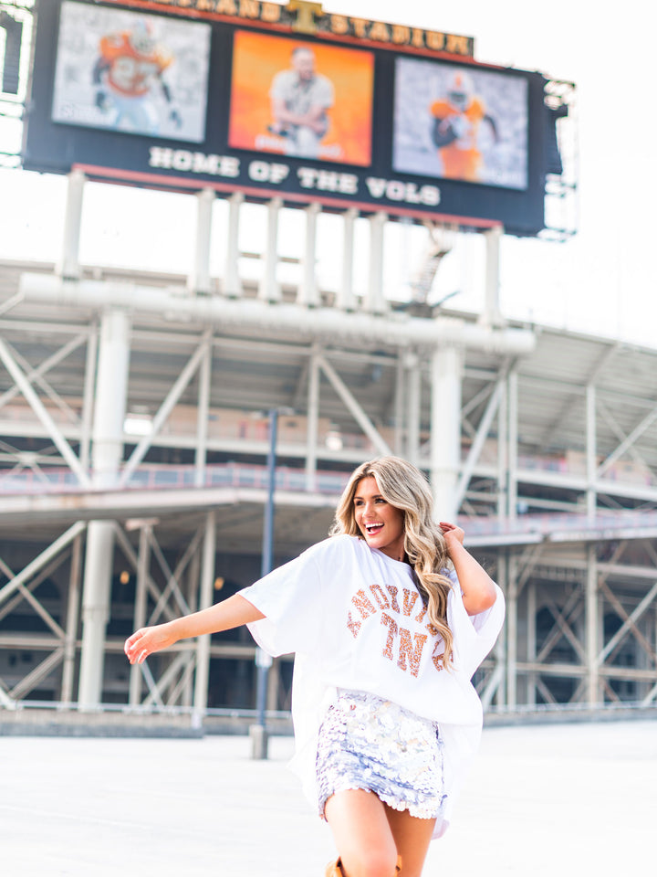 Rhinestone Knoxville TN Oversized Tee