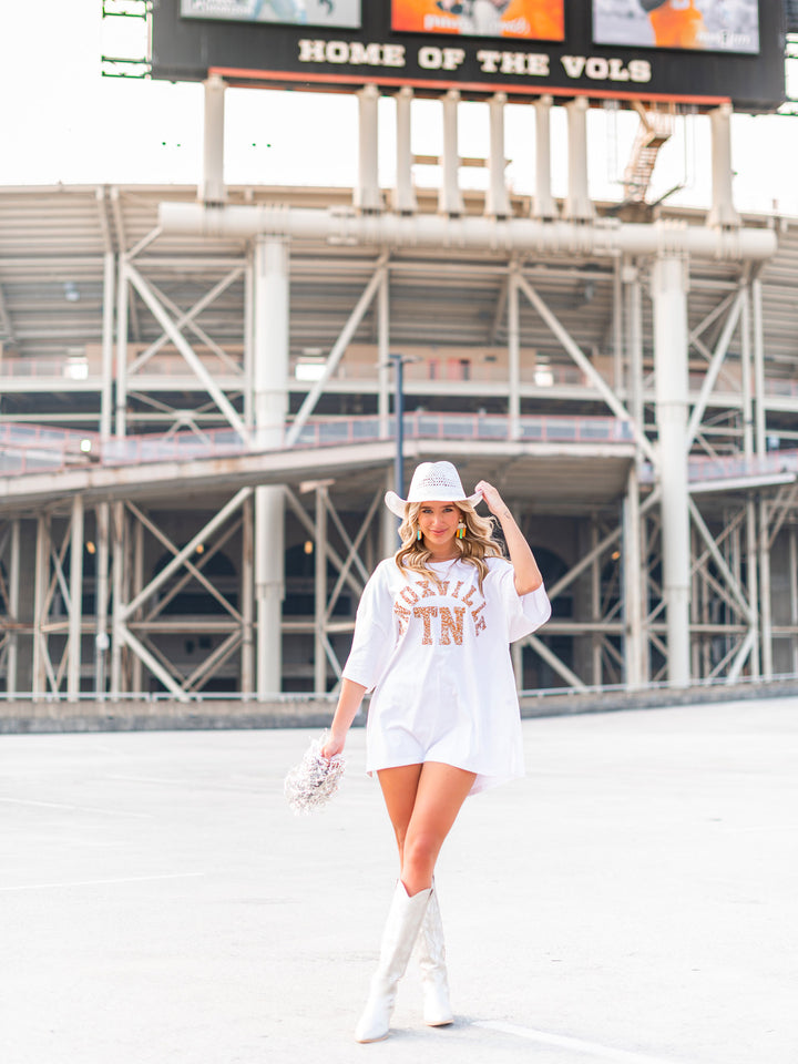 Rhinestone Knoxville TN Oversized Tee