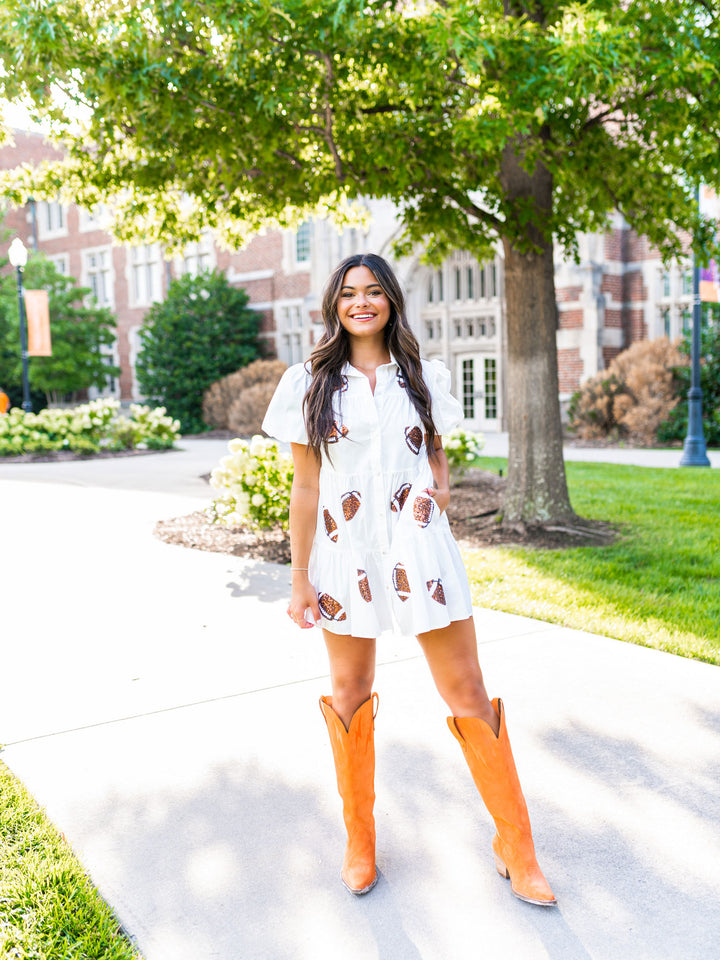 Dreaming About Football Babydoll Dress