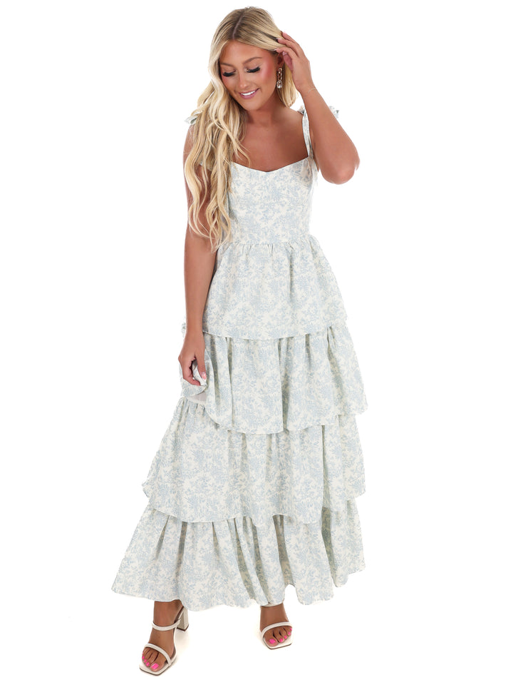 Afternoon Tea Floral Tiered Maxi Dress
