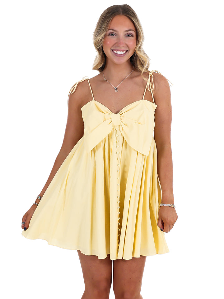 Refined Romance Bow Babydoll Dress