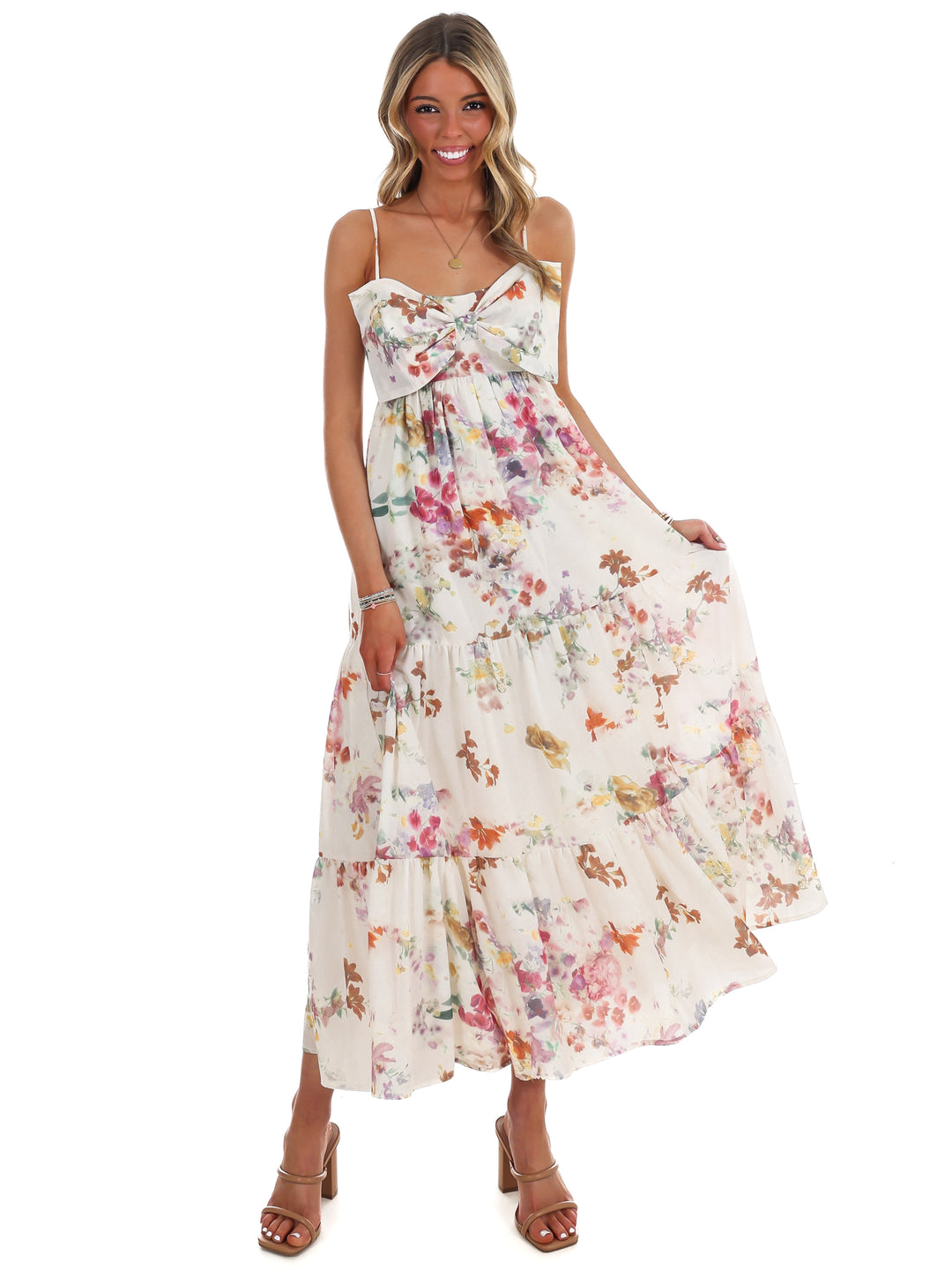 Pretty in Petals Floral Maxi Dress