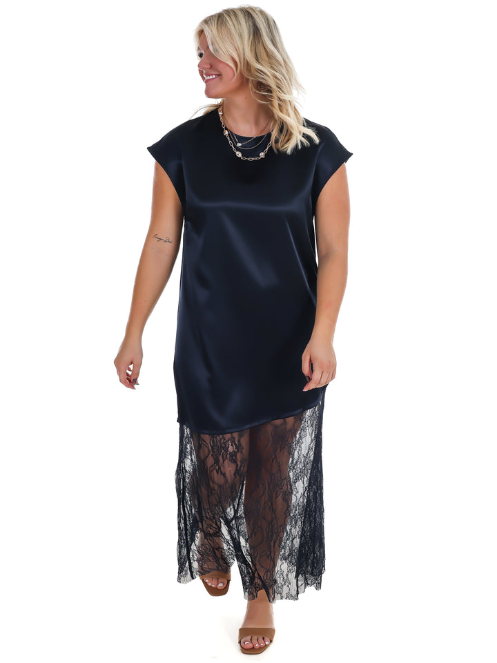 Sunday Satin Maxi Skirt Dress