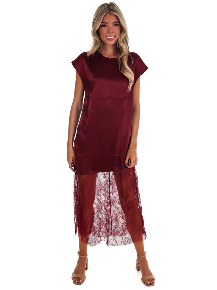 Sunday Satin Maxi Skirt Dress