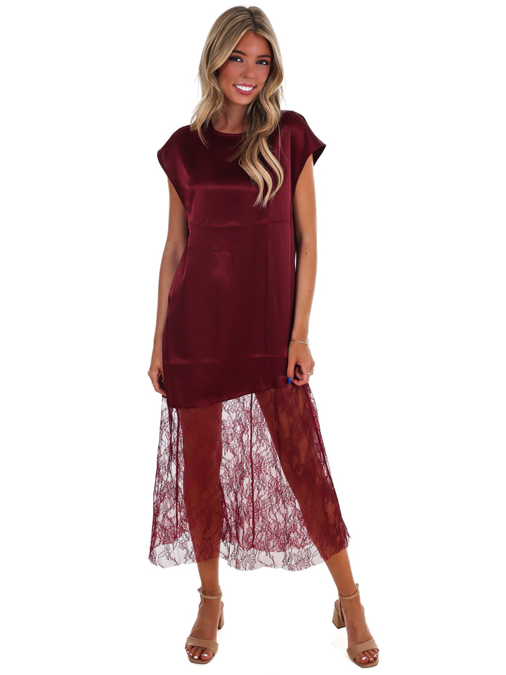 Sunday Satin Maxi Skirt Dress