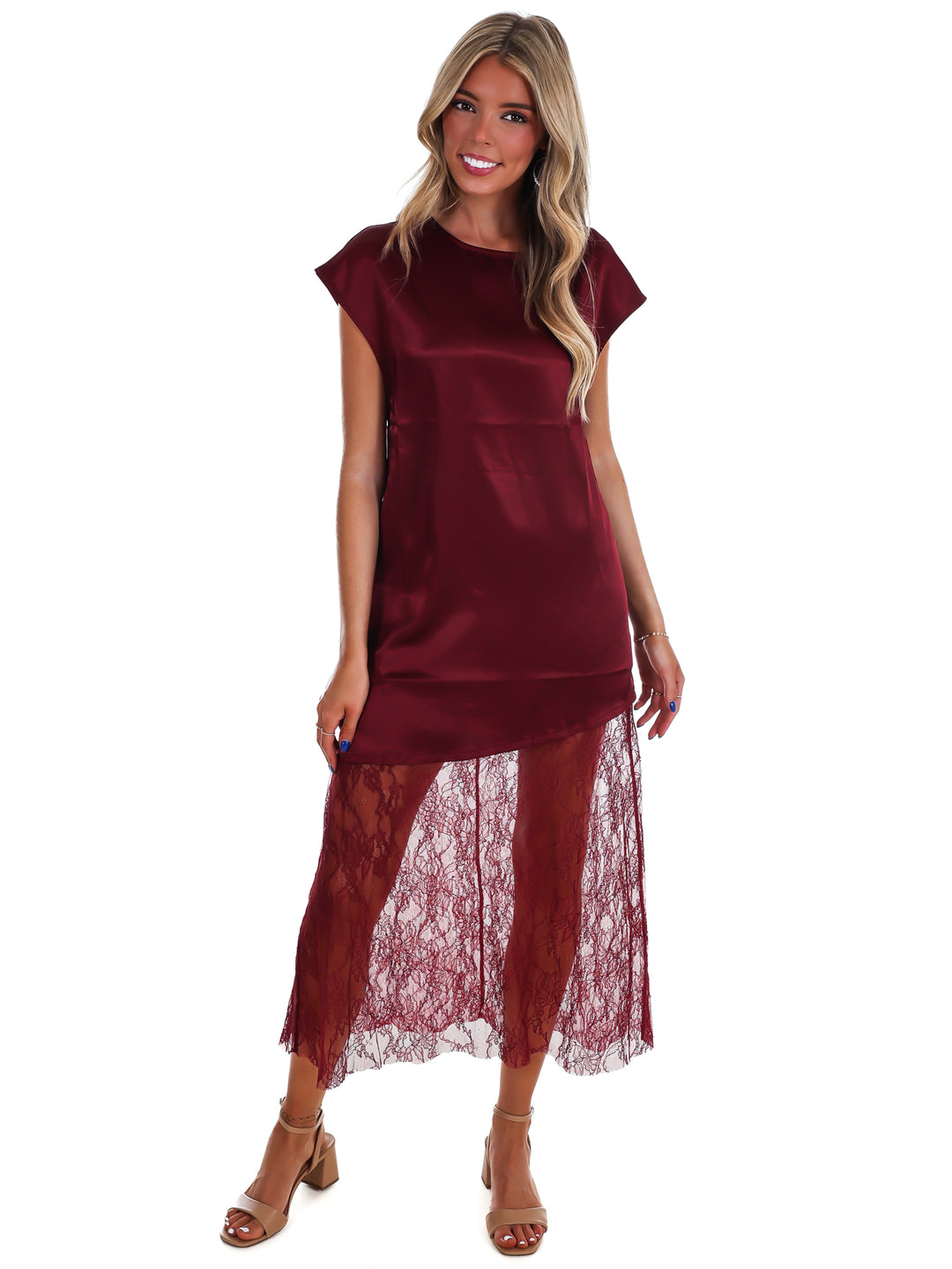 Sunday Satin Maxi Skirt Dress