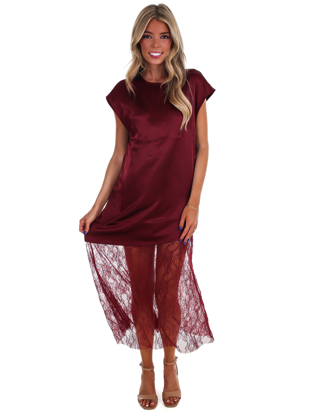 Sunday Satin Maxi Skirt Dress