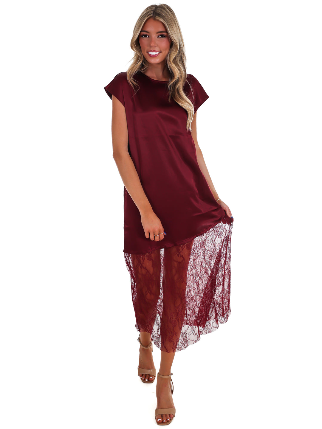 Sunday Satin Maxi Skirt Dress