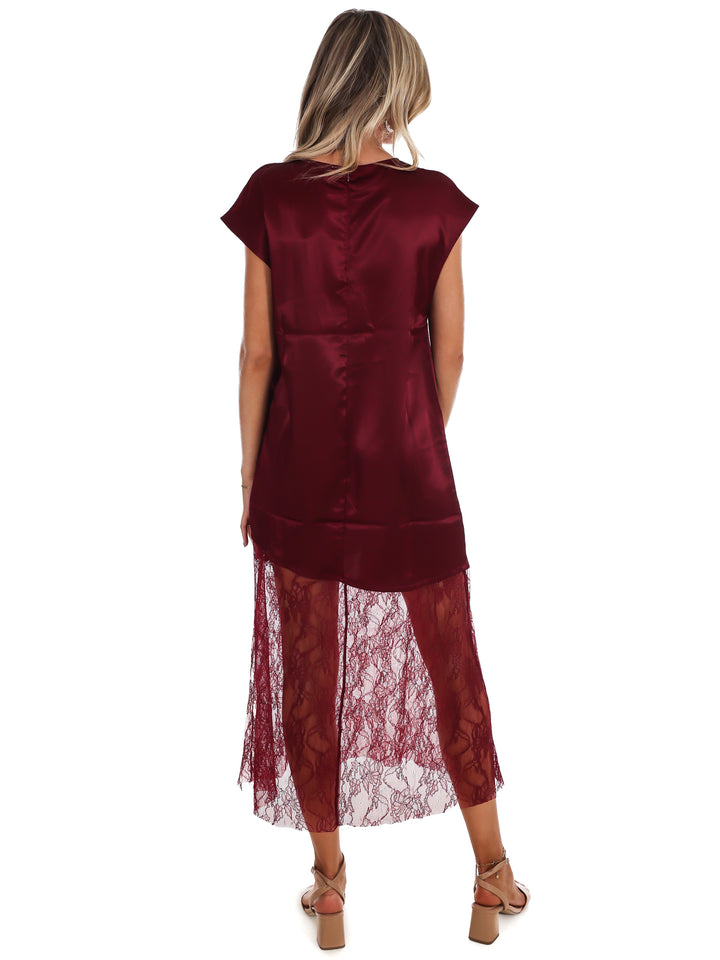 Sunday Satin Maxi Skirt Dress