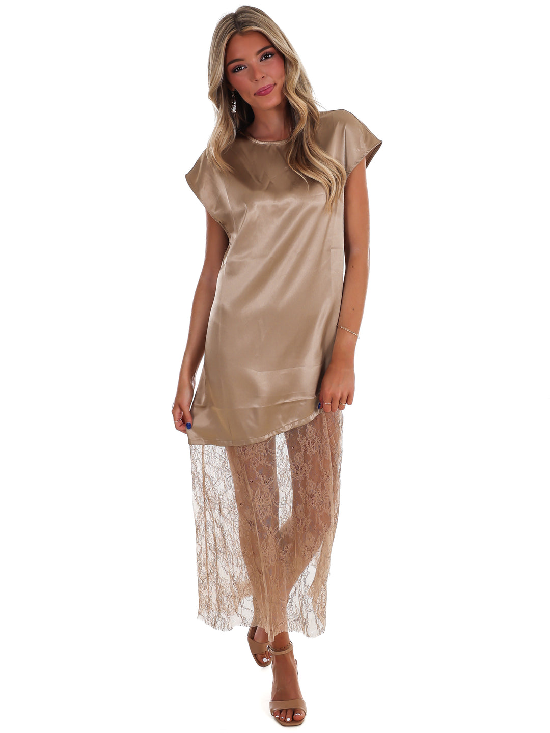 Sunday Satin Maxi Skirt Dress