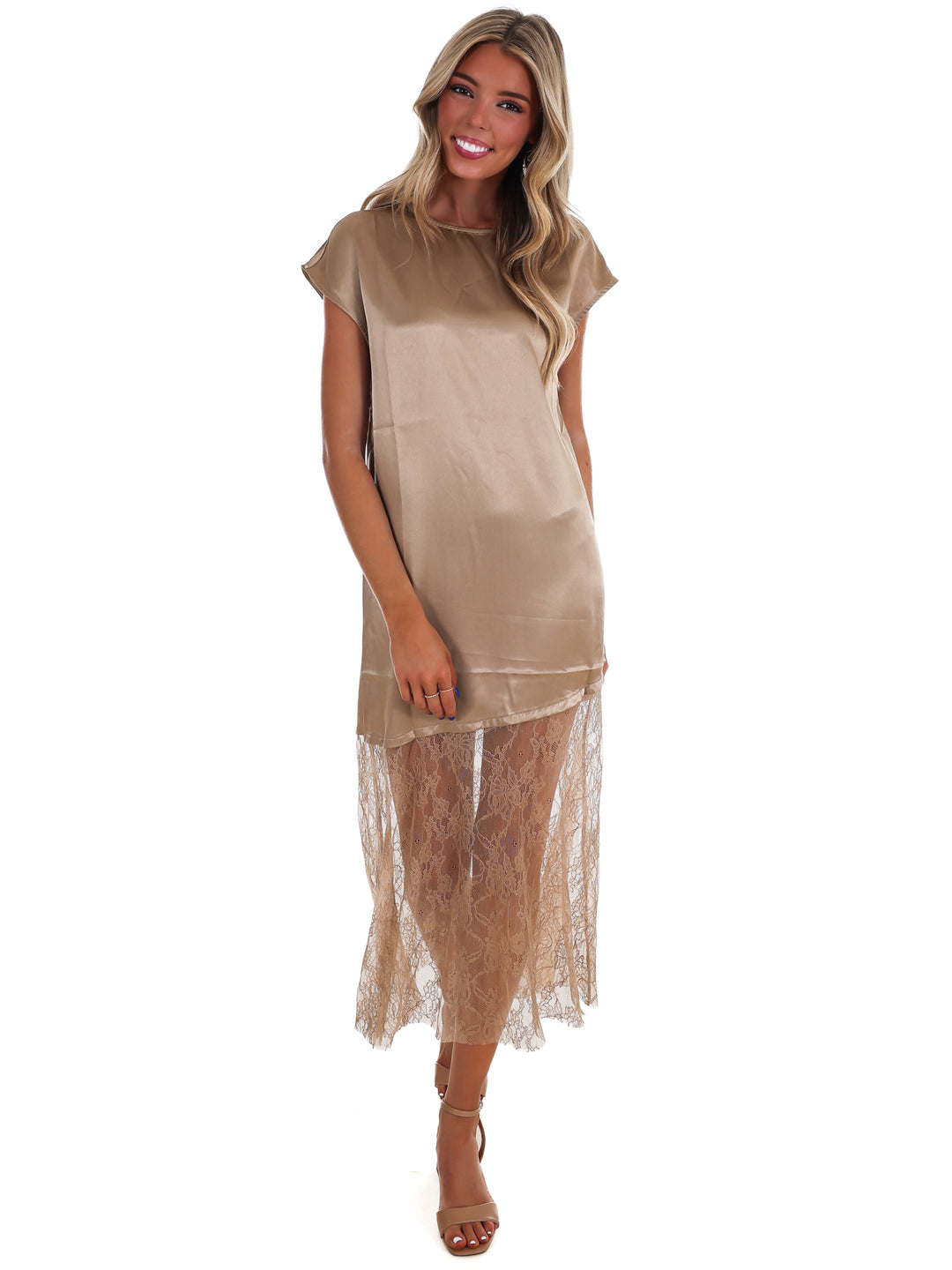 Sunday Satin Maxi Skirt Dress