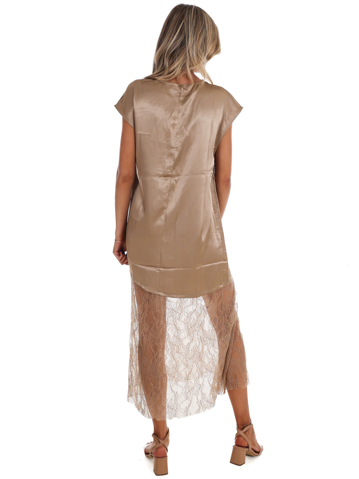 Sunday Satin Maxi Skirt Dress