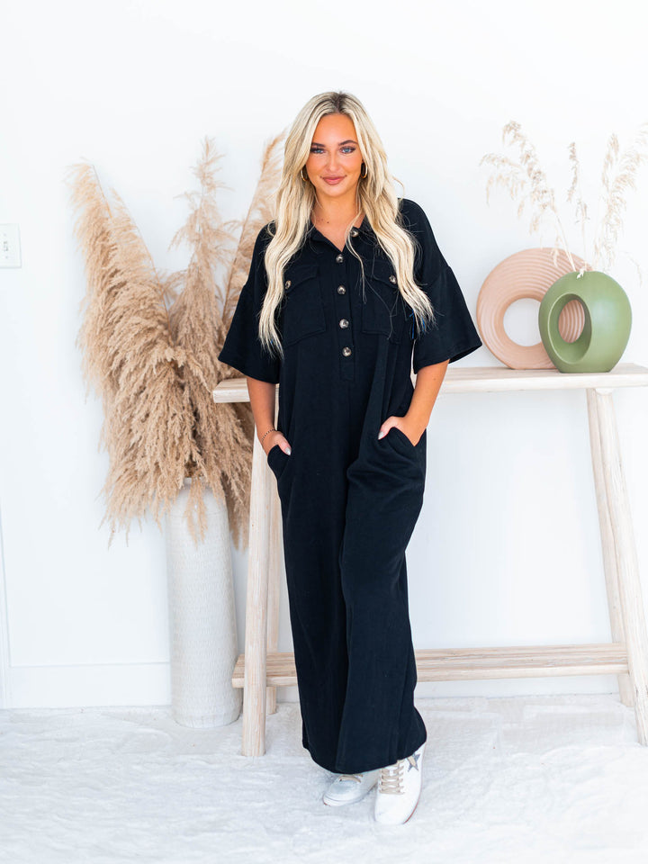 Make It Happen Wide Leg Jumpsuit