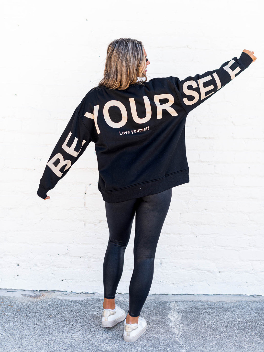 Curvy Be Yourself Love Yourself Sweatshirt