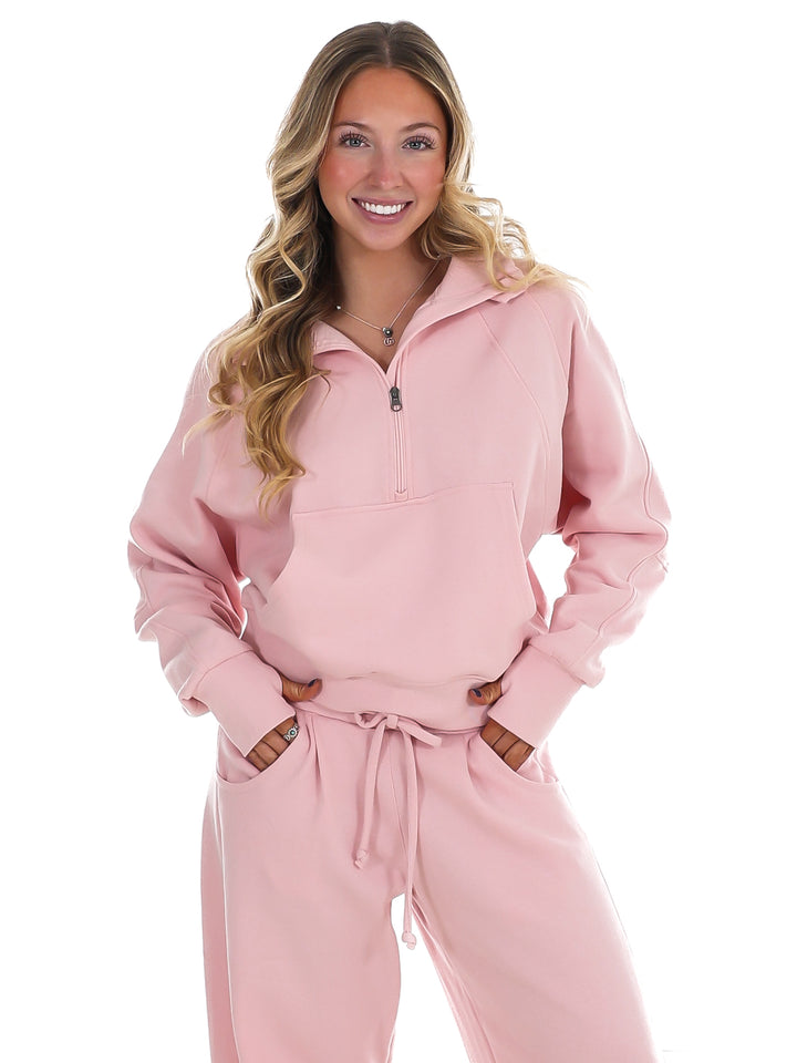 Easy Wear Fleece Half Zip Pullover