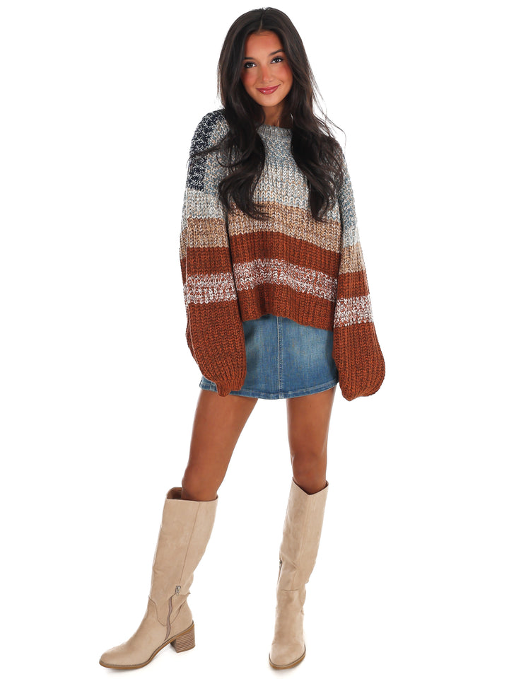 Bold Moves Stripe Sweater