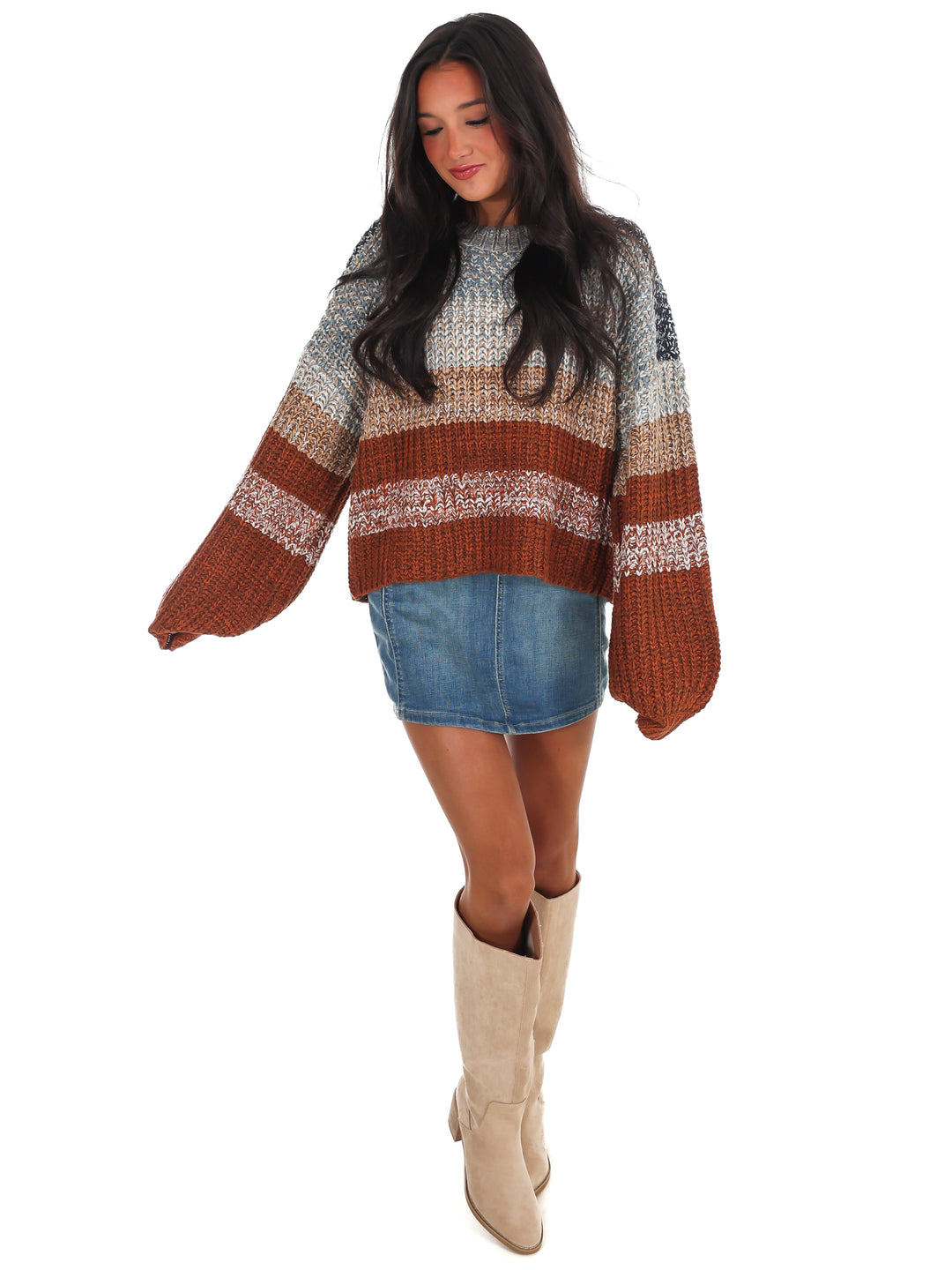 Bold Moves Stripe Sweater