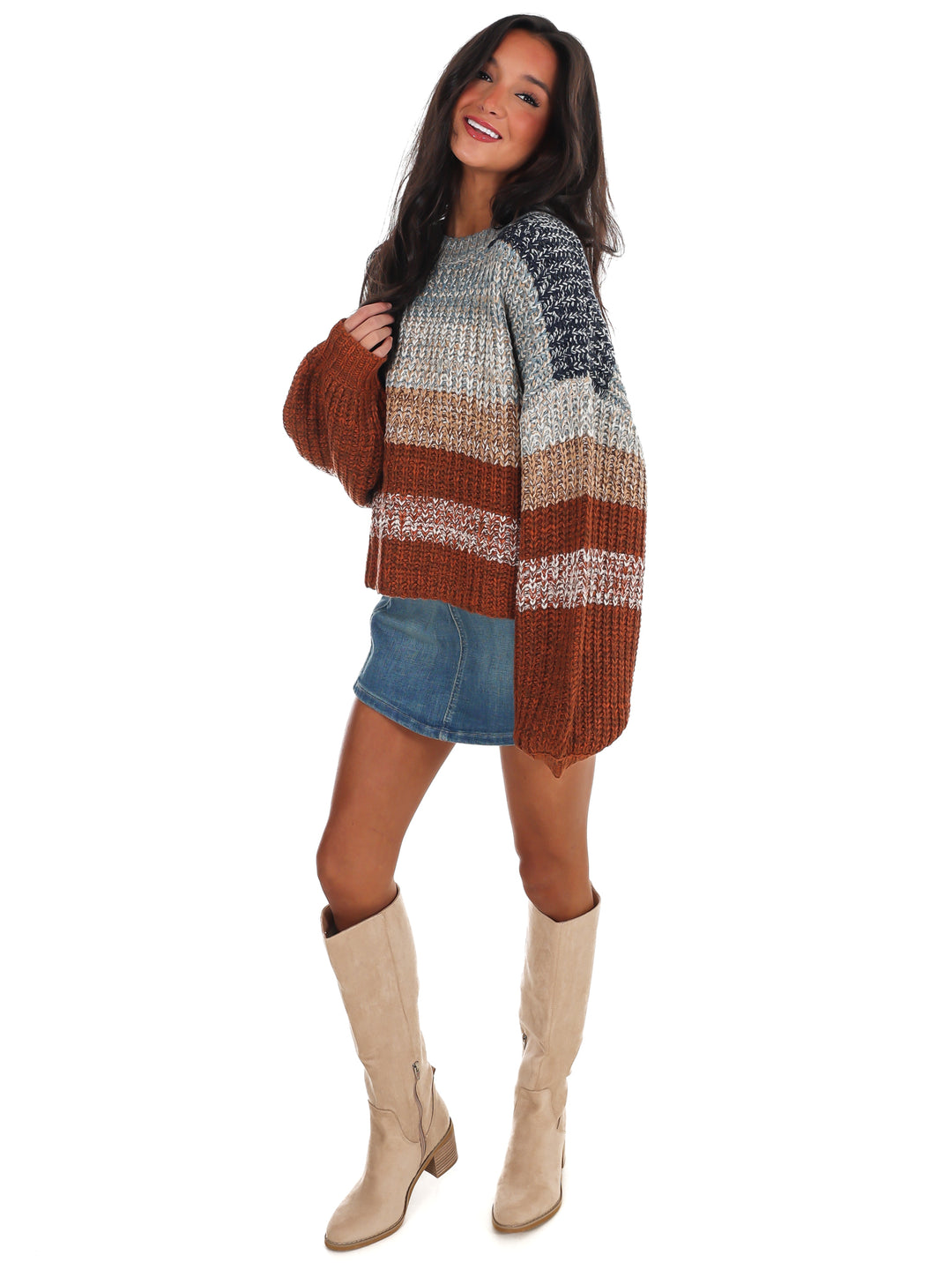 Bold Moves Stripe Sweater