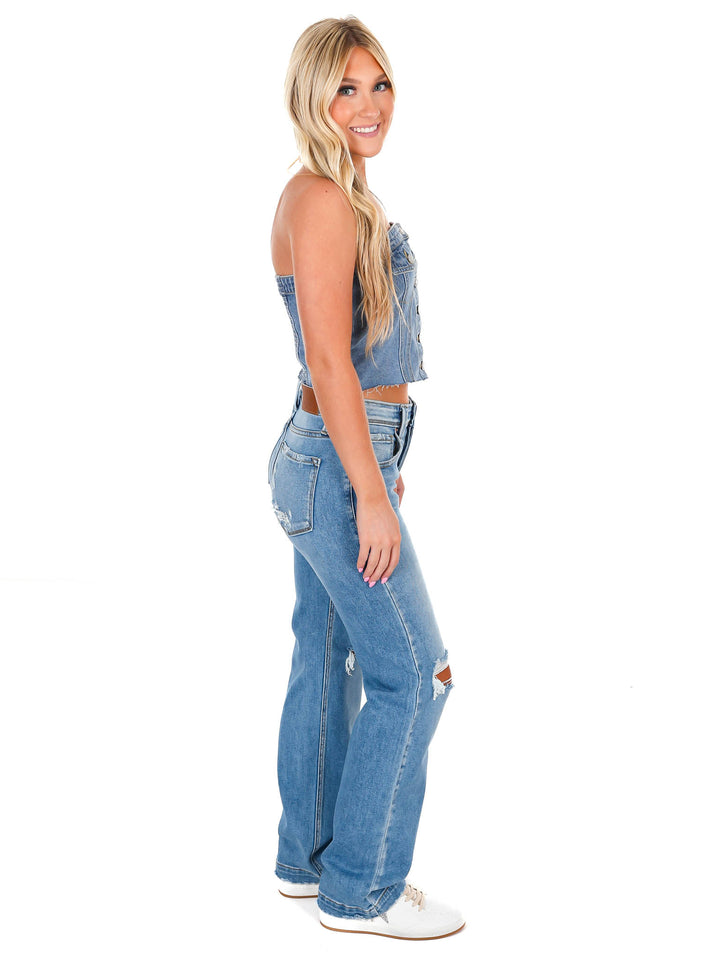 Treat Yourself Denim Top