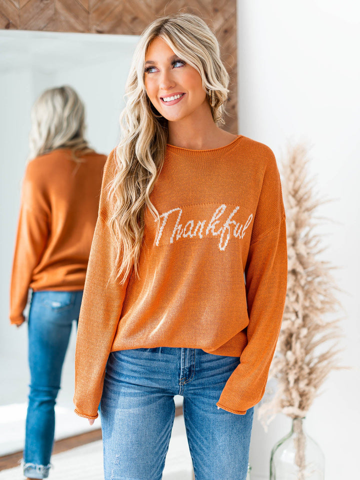 Curvy Thankful Sweater