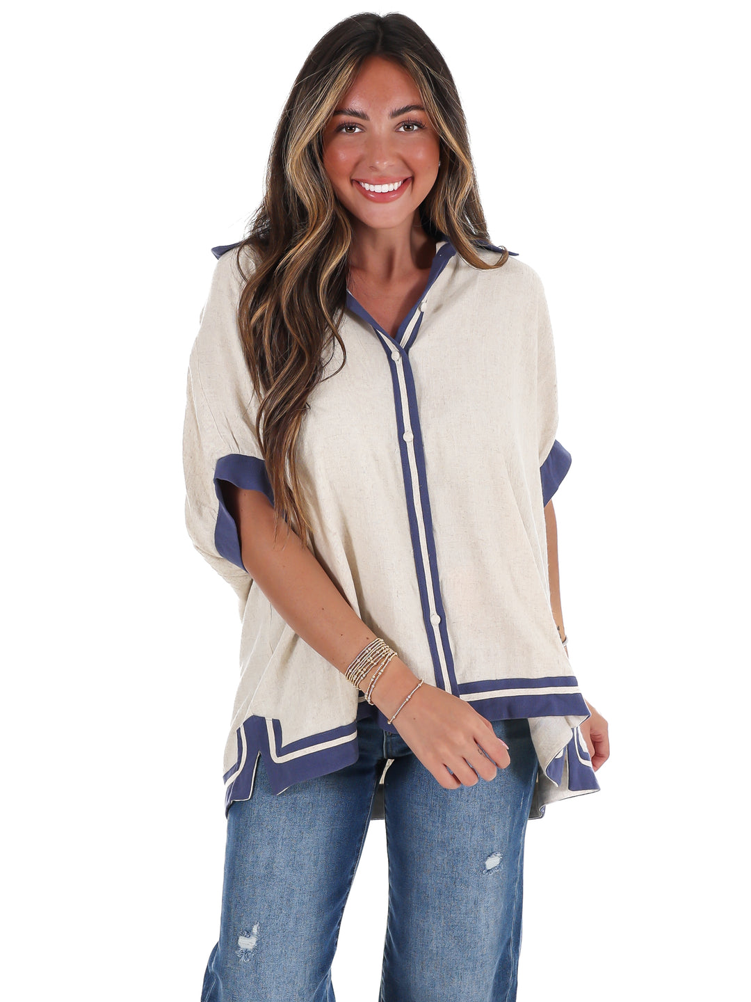 Coastal Classic Linen Top