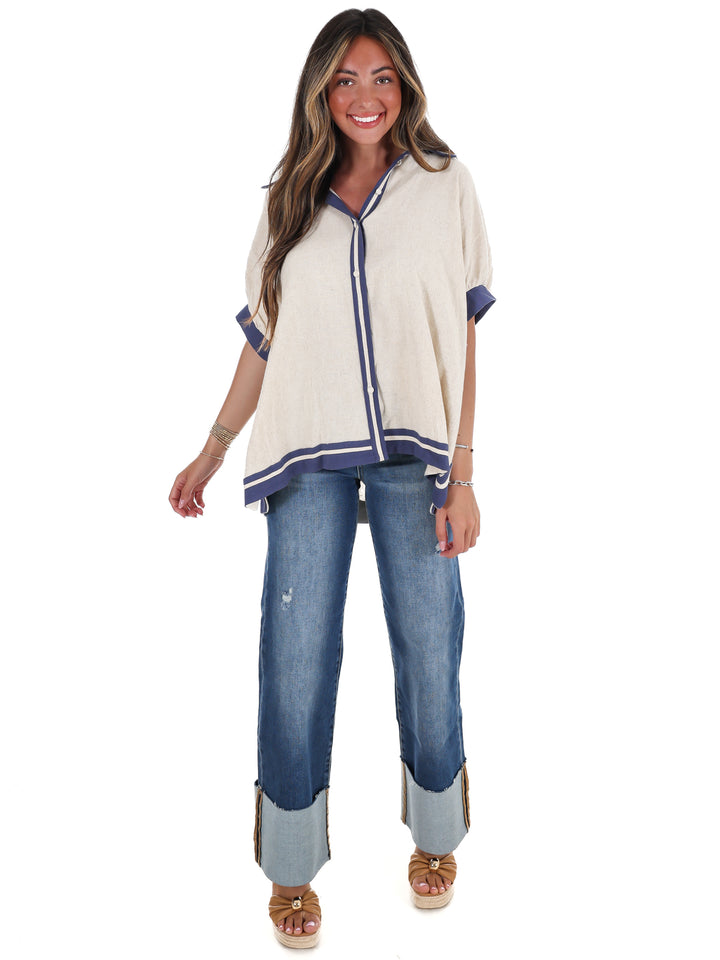 Coastal Classic Linen Top