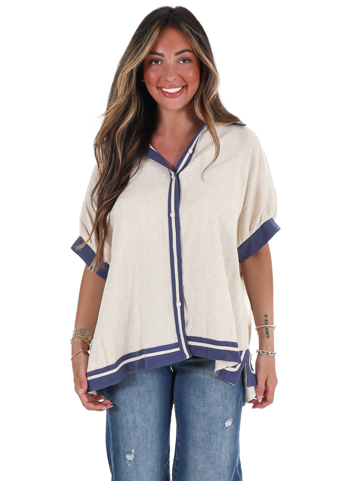 Coastal Classic Linen Top