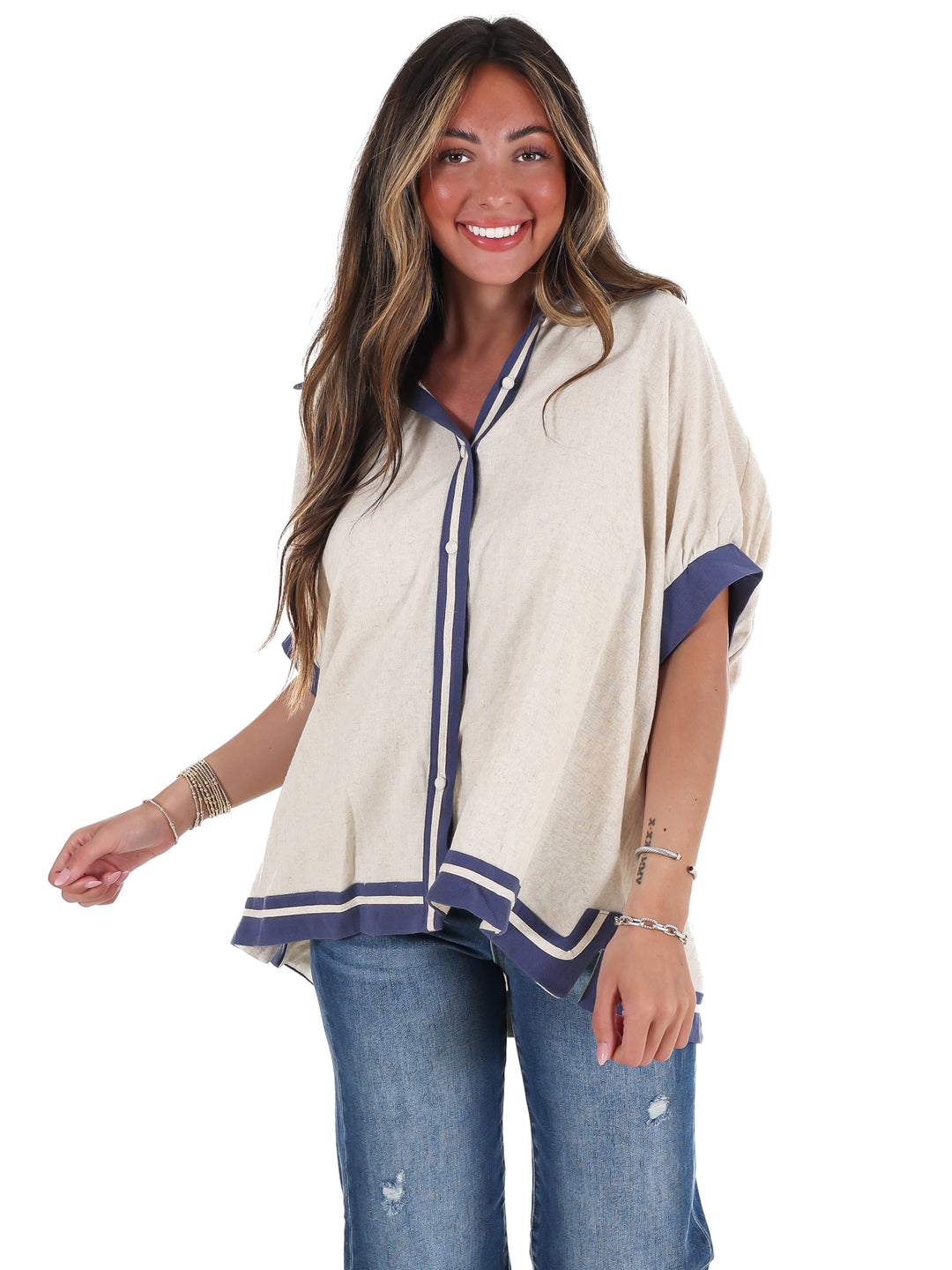Coastal Classic Linen Top