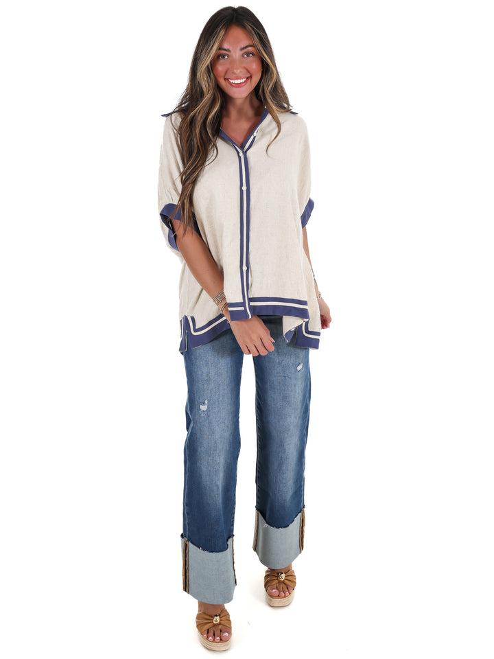 Coastal Classic Linen Top