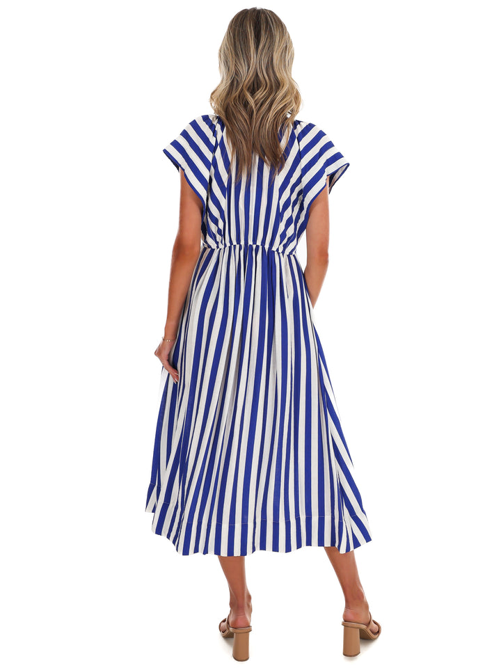 Hometown Honey Stripe Midi Dress
