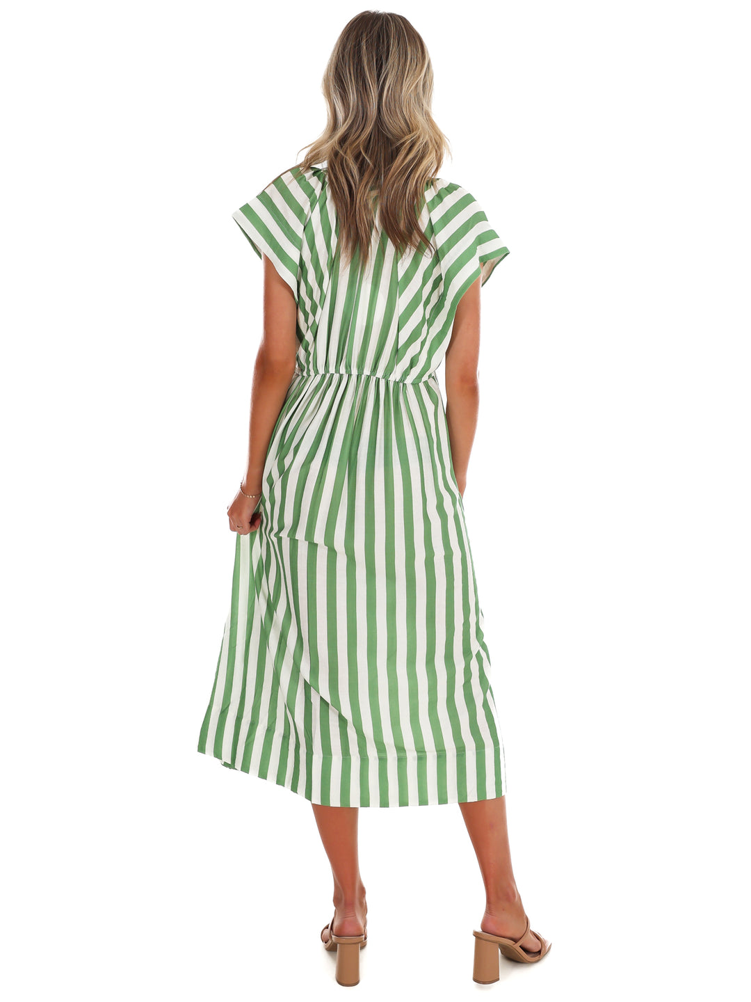 Hometown Honey Stripe Midi Dress