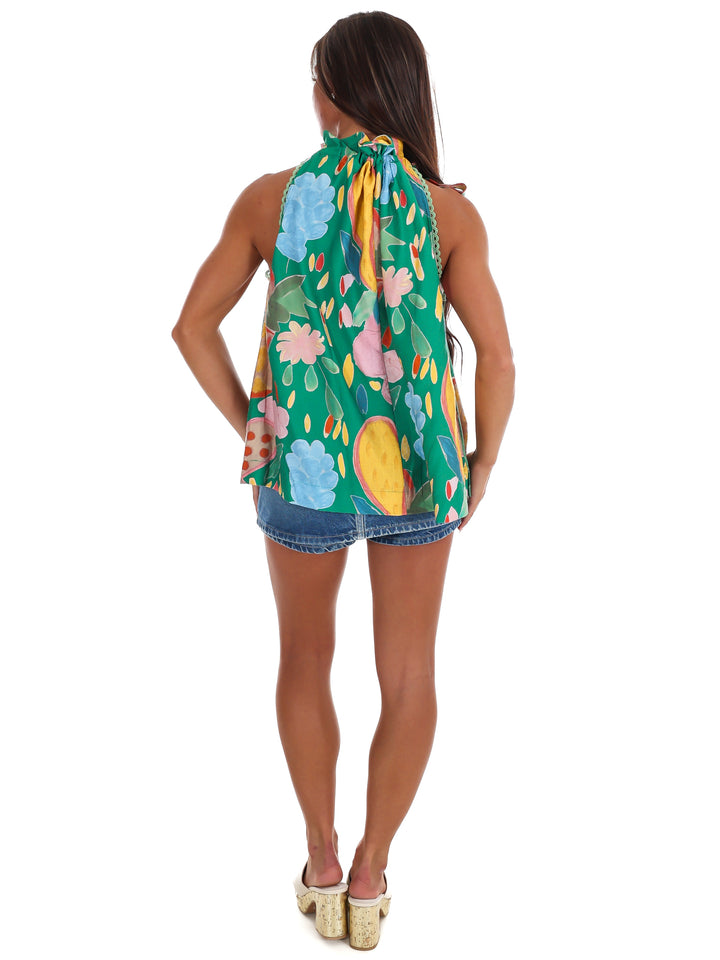 Blooming Beauty Floral Halter Neck Top