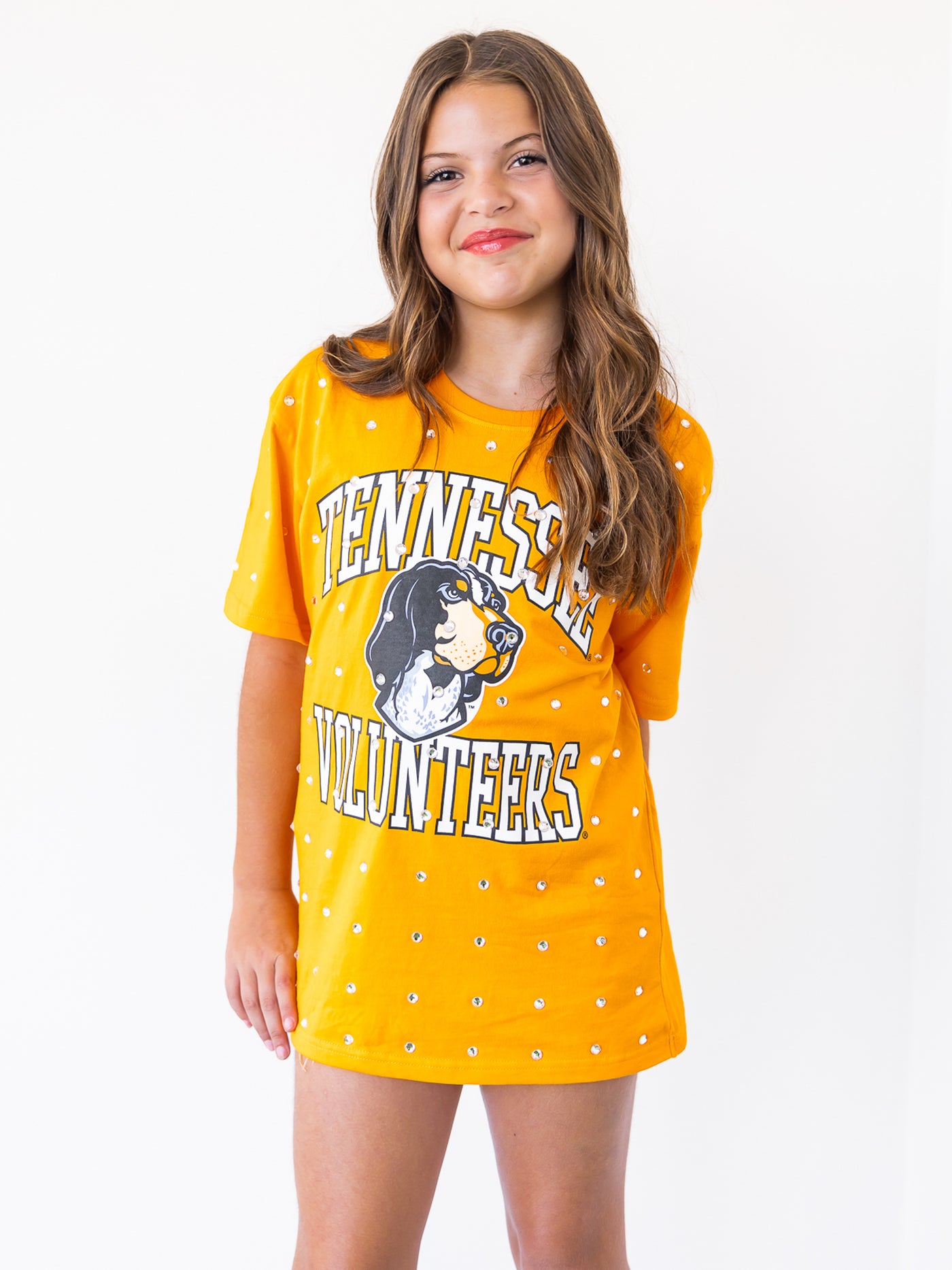 Youth Tennessee Volunteers Smokey All-Over Rhinestone Tee