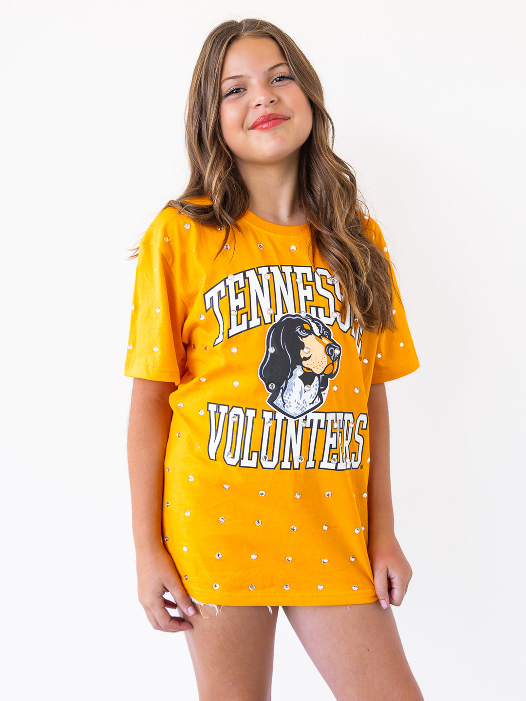 Youth Tennessee Volunteers Smokey All-Over Rhinestone Tee