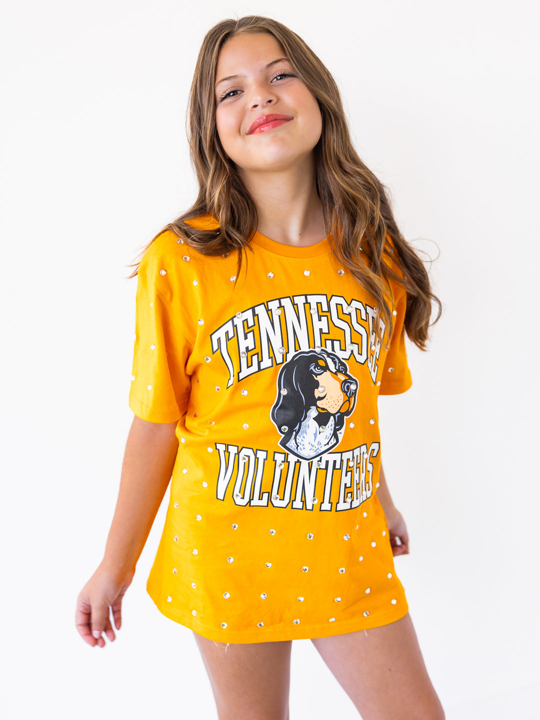 Youth Tennessee Volunteers Smokey All-Over Rhinestone Tee